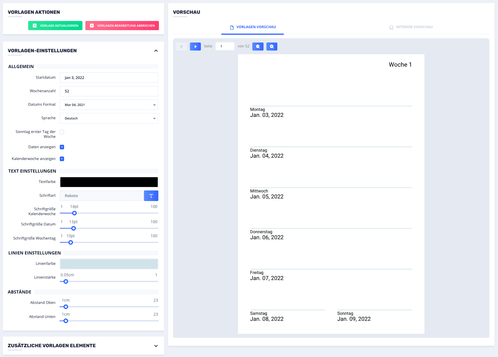 Planner Configuration